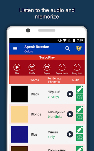 Screenshot of Learn Russian Language Offline