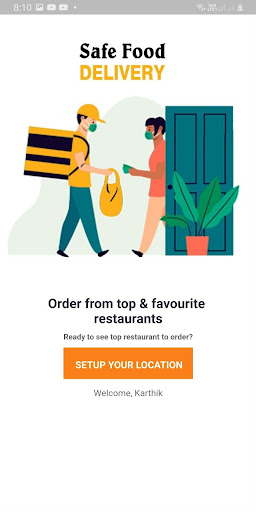 Android application Fudbee - Food Delivery App & R screenshort