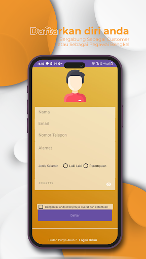 Android application Bengkel Suburban screenshort