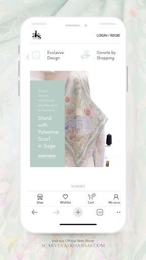 Android application ALKHANSAS Scarves screenshort