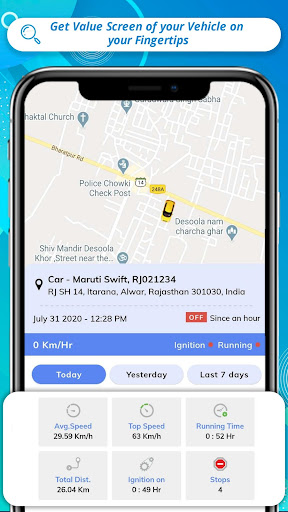 PISTA GPS Tracker Screen 2