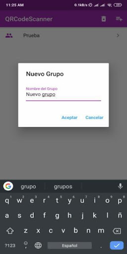 Android application QRCodeScanner screenshort