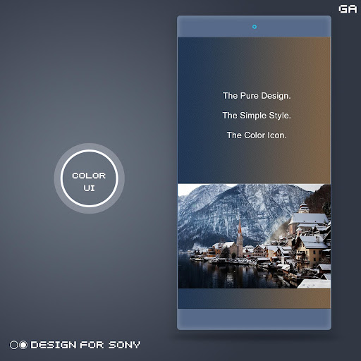 Android application XPERIA ON™ | City Brown Theme screenshort