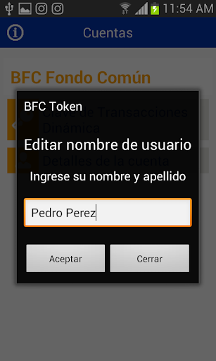 BFC Token Móvil Screenshot 3 - AppWisp.com
