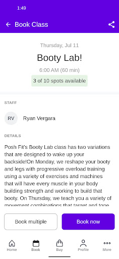 Posh Fit Screen 3