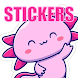 Stickers de axolotl