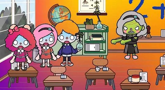 Tocaboca Zombie School Wall