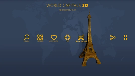 World capitals 3D: geography q