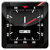 Blood Red HD Analog Clock LWP icon