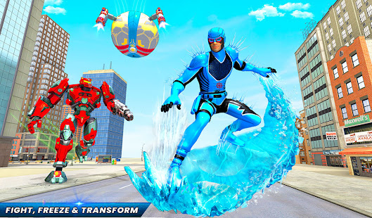 Ice Ball Robot Hero Rescue Sim  Screenshots 11