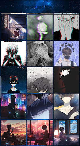 wallpapers anime sad boy hd