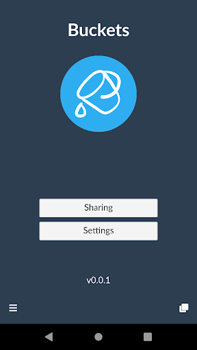 Android application Budget with Buckets screenshort