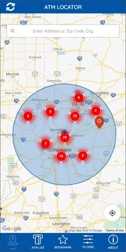 Android application Alliance One ATM Locator 2 screenshort