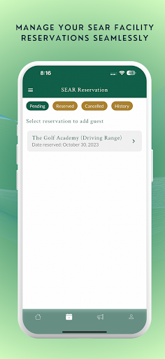 BCC Member's App Screenshot