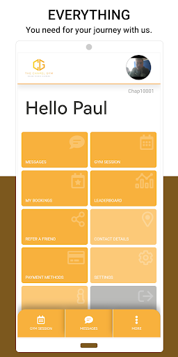 Android application Chapel Gym screenshort