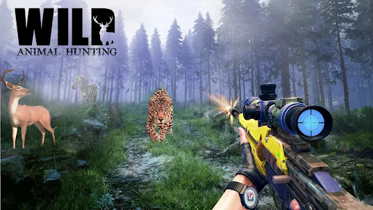動物狩猟ゲーム：ジャングルサファリシューティングゲーム3d