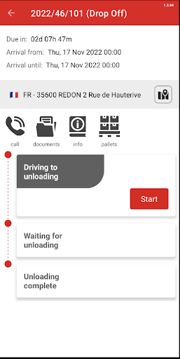 Driver App Screen 2