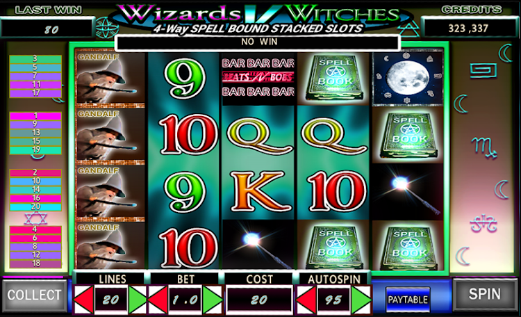 Video Slots: Wizards v Witches - 9533 - (Android)