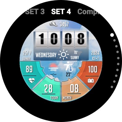 N-SPORT550 Flip Digital Watch screenshot 9