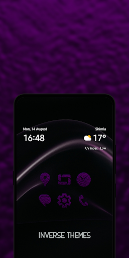 Android application Purple Granite Icon Pack screenshort