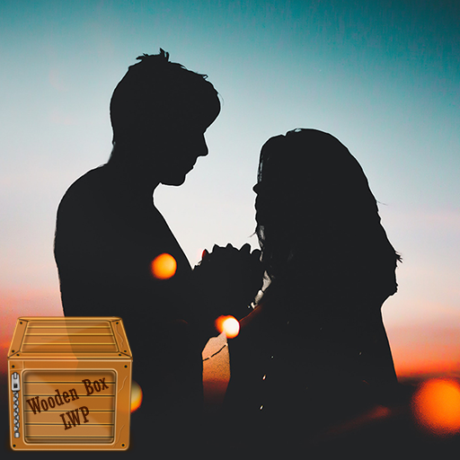 couple silhouette wallpaper logo