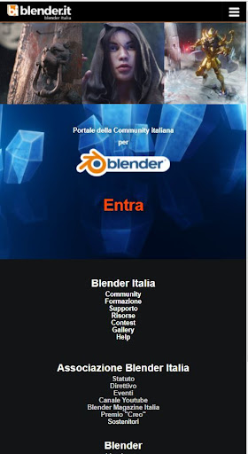 Android application Blender Italia screenshort