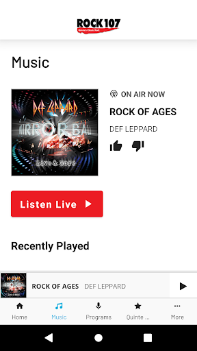 Rock 107 Screen 2