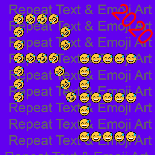 Emoji Art maker Text  Repeater Logo