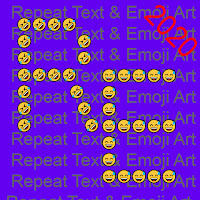 Emoji Art maker Text  Repeater
