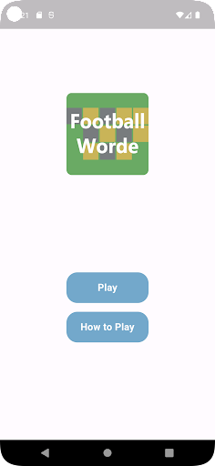 Android application Football Worde screenshort