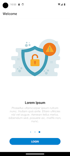 Android application Auth screenshort