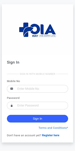 Android application OIAWAY Enquiry screenshort