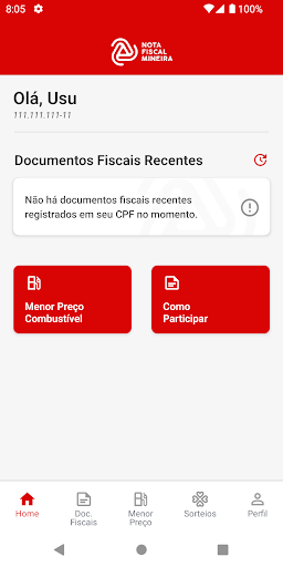 Nota Fiscal Mineira Screen 2