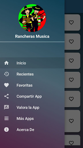 Android application Rancheras Musica screenshort