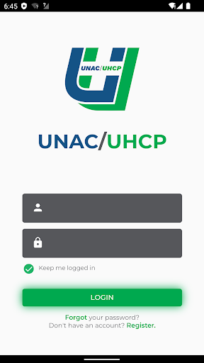 Android application UNAC/UHCP screenshort