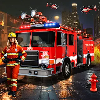 Fire Truck Rescue Sim Games 3d apk