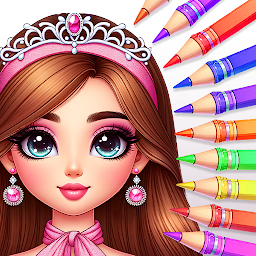 Imagen de ícono de Juegos de colorear princesas