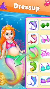 Mermaid Mom & Baby Care Game