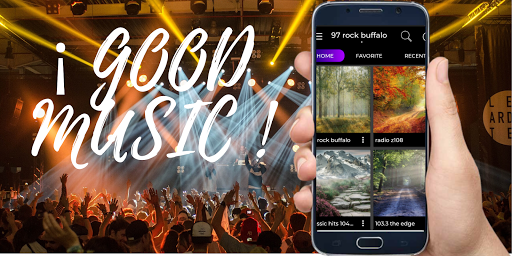 Android application 102.5 the bone tampa screenshort