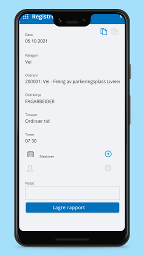 Visma DvPro Timefangst Onprem Screen 2