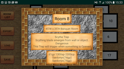 Random Dungeon Creator Screen 2
