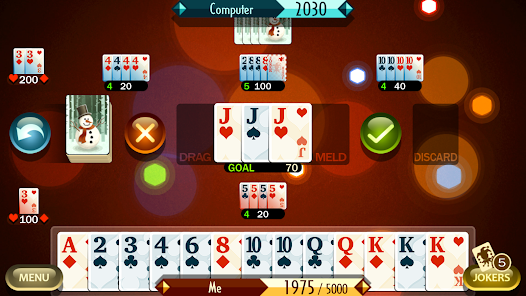 Play Canasta online free. 2-8 players, No ads