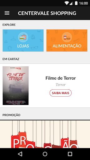 Android application CenterVale Shopping screenshort