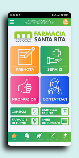 Android application Farmacia Santa Rita screenshort