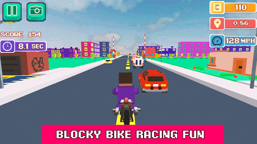 Blocky Moto Rider - Motorcycle 3.0 screenshots 1