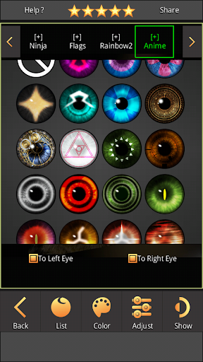 Télécharger Gratuit Sharingan - Eyes And Hair Color Changer APK MOD (Astuce) screenshots 4
