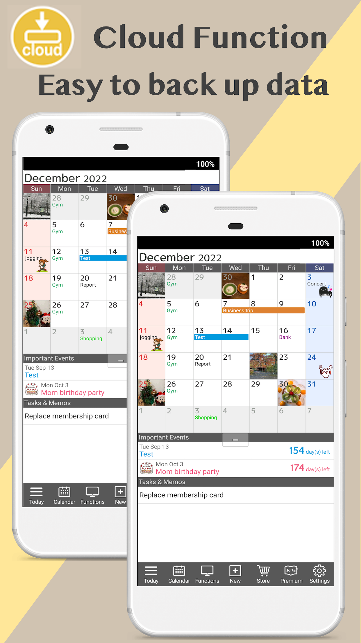 Android application Jorte Calendar & Organizer screenshort