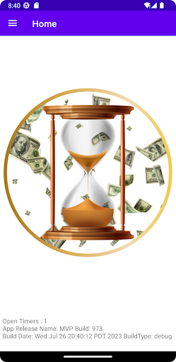Android application Timely Tracker screenshort