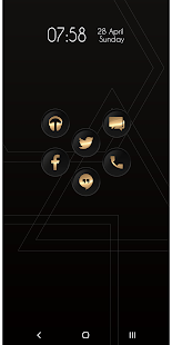 Raid Gold Black Icon Pack Captura de tela