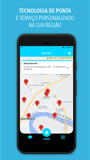 Android application VaiLogo - Passageiro screenshort